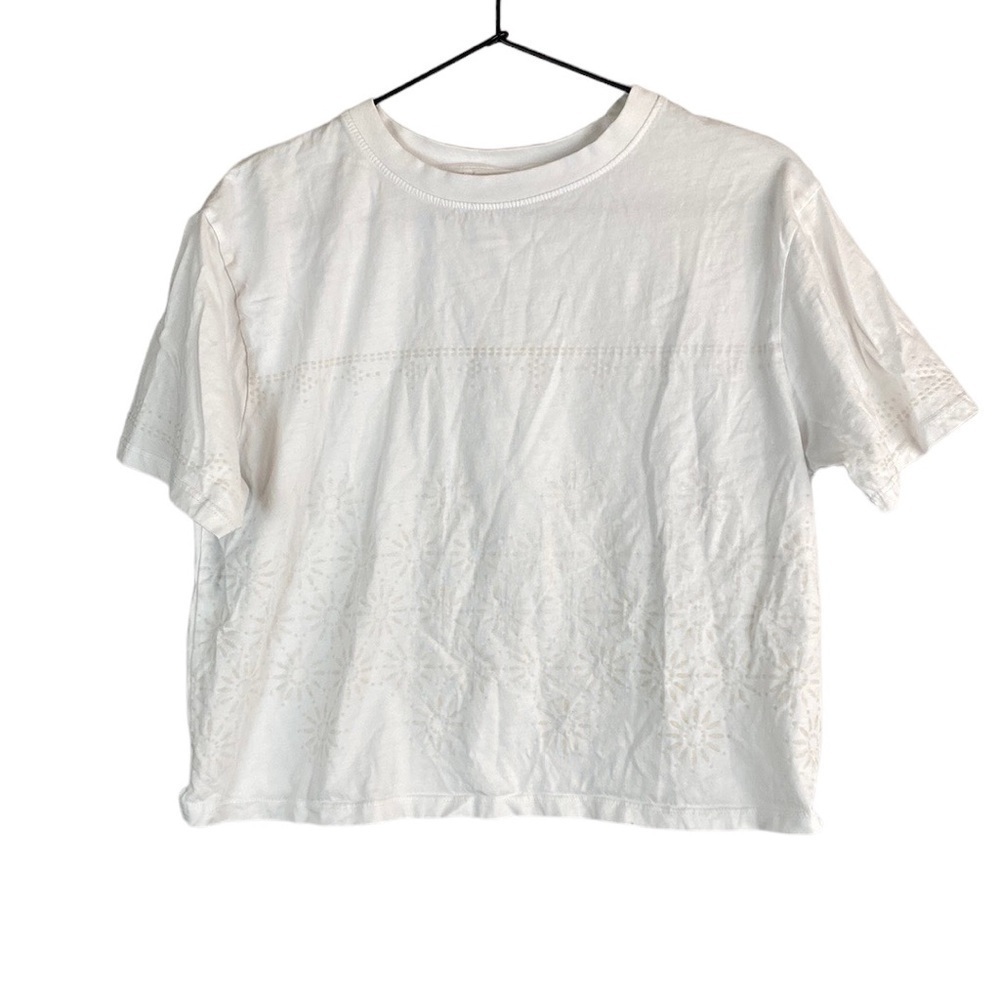 Desigual white symbol boxy tee